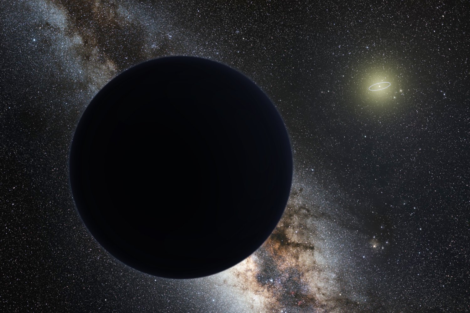 An artist's impression of Planet Nine.