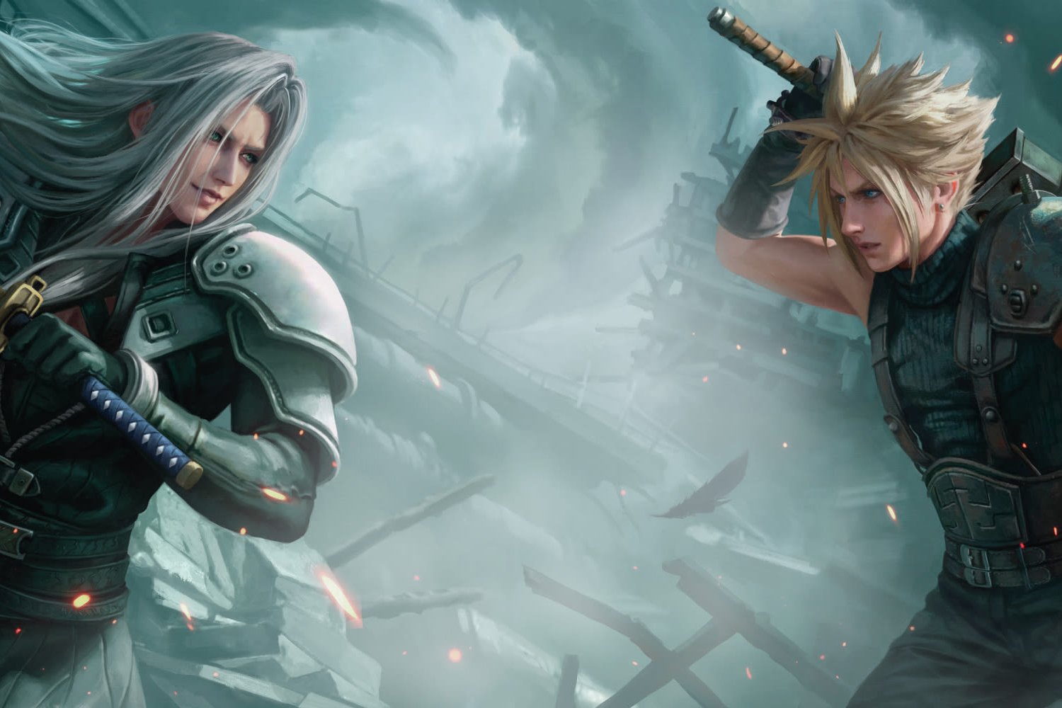 Magic The Gathering Final Fantasy Sephiroth Cloud