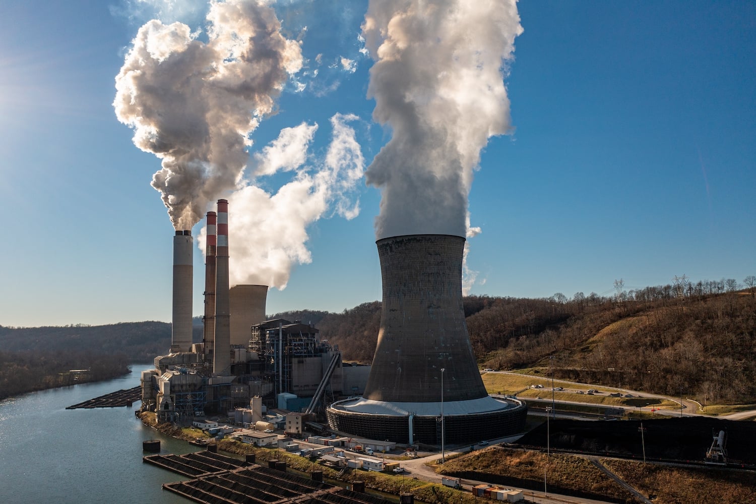 A coal power plant in West Virginia