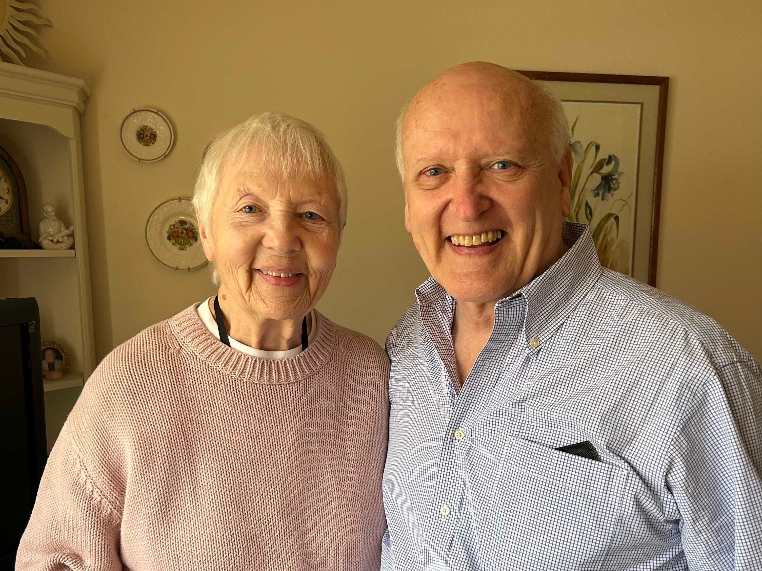 Noe Parenteau with his sister