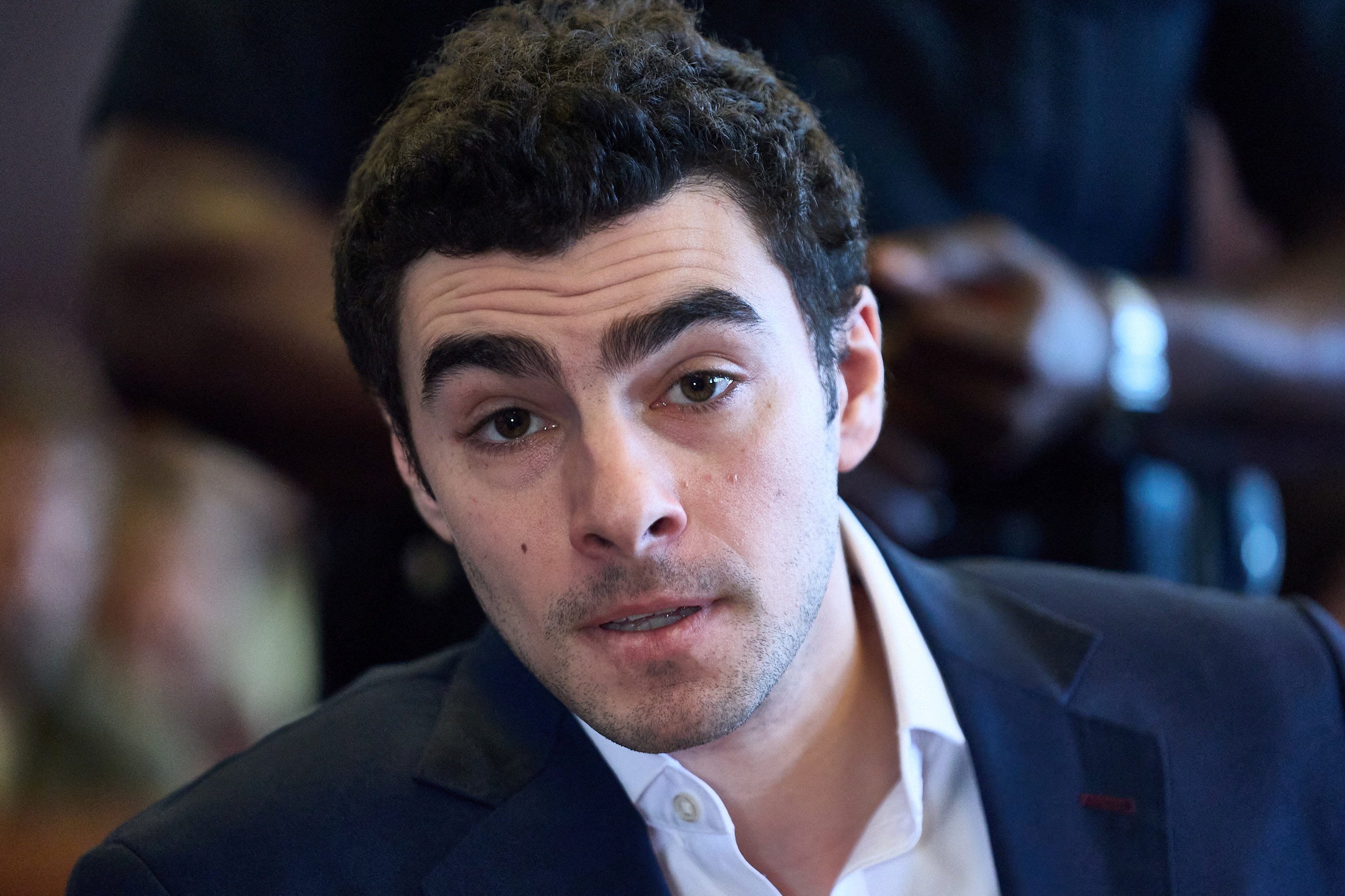 Luigi Mangione, accused in the ambush shooting murder of UnitedHealthcare CEO Brian Thompson, attends a court hearing in state court in Manhattan.